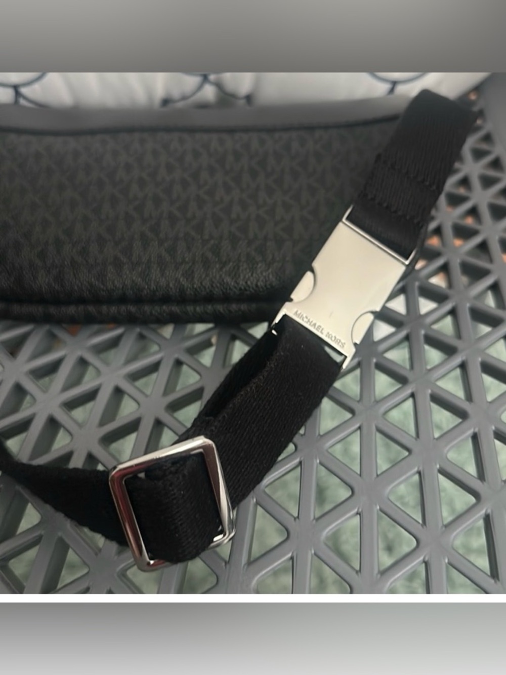 Michael Kors Black and Gray Monogram Belt Bag - Picture 6 of 6